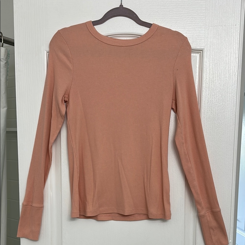 SO Orange Fitted Long Sleeve T-Shirt